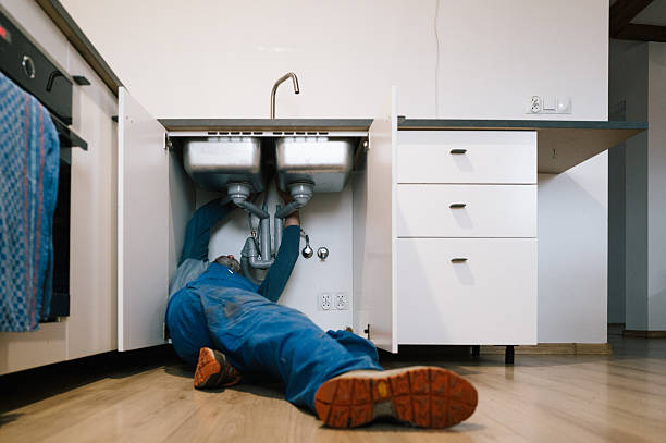 Professional Emergency Plumber technician working in Penhook, VA